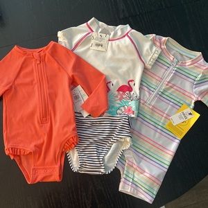 Baby Girl swim bundle! ALL BRAND NEW WITH TAGS, NEVER WORN!